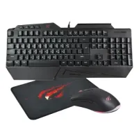Havit KB889CM Rainbow Wired Black Gaming Bangla Keyboard, Mouse & Mouse Pad Combo
